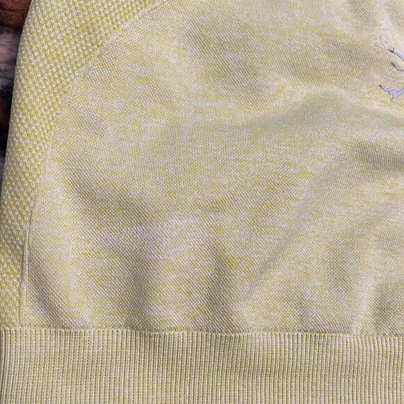 Gymshark Bright Yellow Green Athletic Sports Bra Gym Workout Athleisure Yoga - Picture 7 of 11